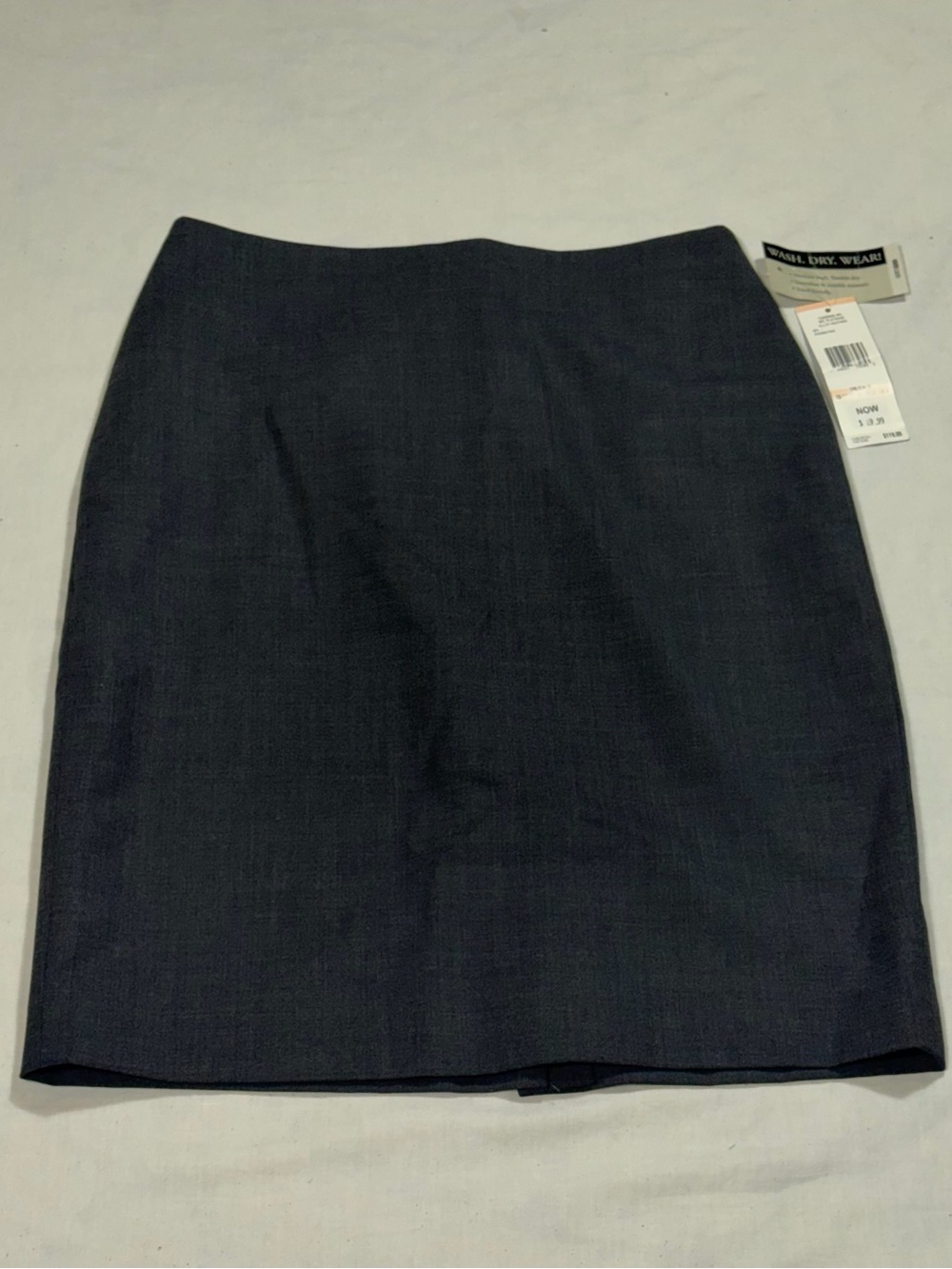 NWT Jones New York Wool Blend Stretch Pencil Skirt Charcoal Gray Size 2 O67
